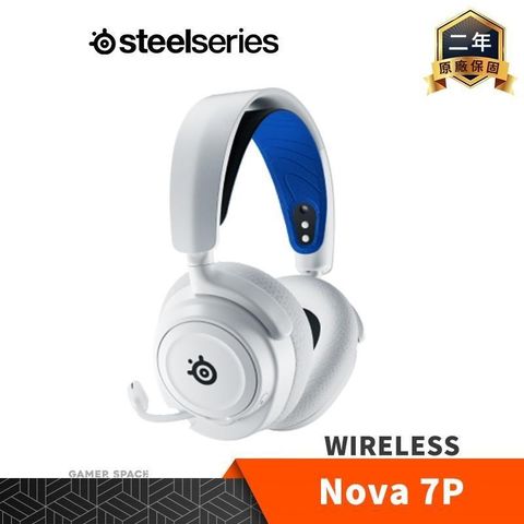 【南紡購物中心】 Steelseries 賽睿 Arctis Nova 7P Wireless 無線電競耳機 PS4/5 白色
