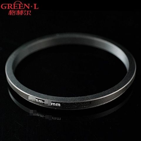 Green.L 綠葉 【南紡購物中心】 UV濾鏡轉接環55-49mm保護鏡轉接環(大轉小逆接) *舉例來說,裝在口徑55mm鏡頭上,裝了此款轉接環後,則可安裝49mm口徑的UV保護鏡.CPL偏光鏡之類的攝影配件!