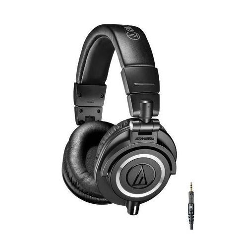 audio-technica 鐵三角 【南紡購物中心】   專業型監聽耳罩式耳機 ATH-M50x