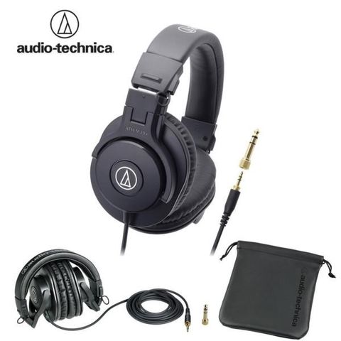 【南紡購物中心】鐵三角 Audio-Technica 專業型監聽耳罩式耳機 ATH-M30x