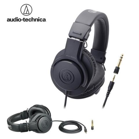 【南紡購物中心】鐵三角 Audio-Technica 專業型監聽耳罩式耳機 ATH-M20x
