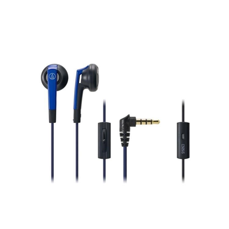 audio-technica 鐵三角 【南紡購物中心】 日本低音域再生耳塞式耳機耳麥ATH-C505iS智慧型手機線控耳機迷你耳塞耳機