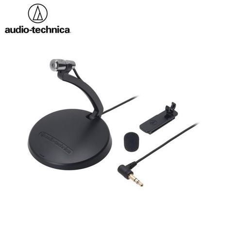 audio-technica 鐵三角 【南紡購物中心】 日本麥克風AT9931PC麥克風(兩用:可調高度的座式和領帶夾式)防風全指向高感度電容式mic收音麥克風micphone錄音麥克風微音器