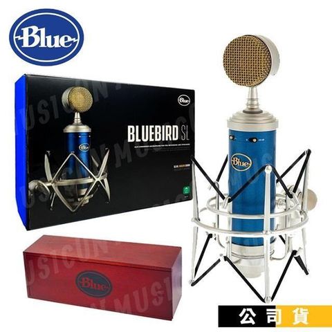 【南紡購物中心】Blue BLUEBIRD SL 大振膜錄音室電容式麥克風 直播 錄音 原廠避震架 木質收納盒