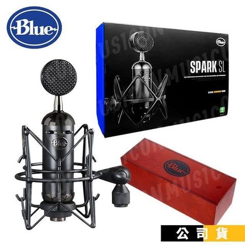 【南紡購物中心】Blue SPARK SL 電容式麥克風 直播 錄音 原廠避震架 木質收納盒