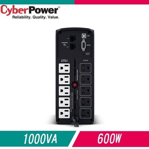 【南紡購物中心】CyberPower CP1000PFCLCDA 1000VA 正弦波在線互動式不斷電系統