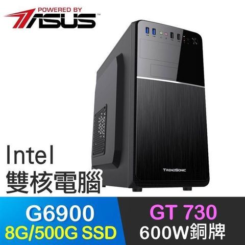 ASUS 華碩 ASUS_華碩系列【金屬亡靈】G6900雙核 GT730 高效能電腦(8G/500G SSD)