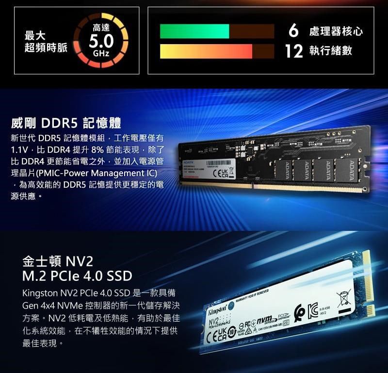 ASRock 華擎 南紡購物中心 系列小地幽星R5 8600G六核 小型電腦 16G 500G SSD Meet X600