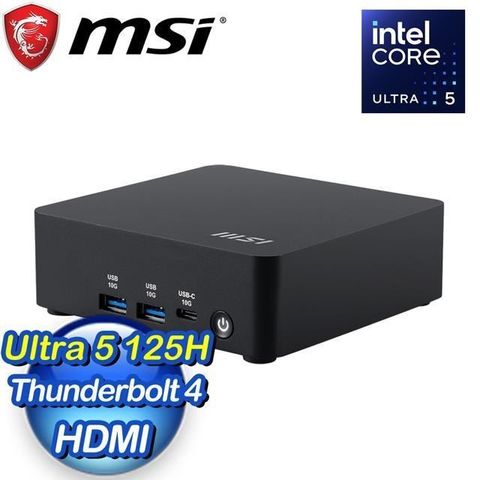 MSI 微星 Cubi NUC AI U5 125H 準系統(1UMG-039BTW-B5125HXX)
