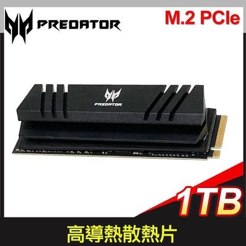 【南紡購物中心】 ACER 宏碁 Predator GM7000 1TB M.2 PCIe Gen4x4 SSD固態硬碟(含散熱片)