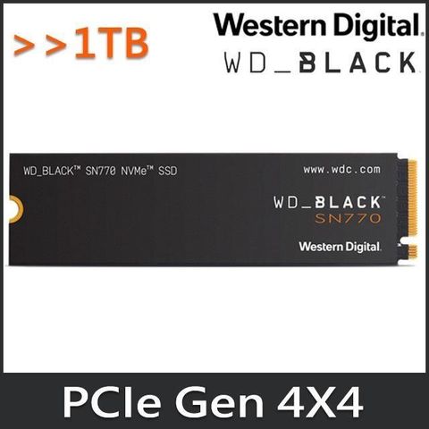 【南紡購物中心】 WD 黑標 SN770 1TB NVMe M.2 PCIe SSD