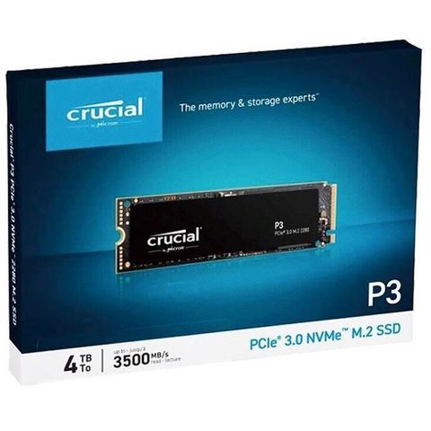 【南紡購物中心】 Crucial P3 4TB 4T NVMe PCIe M.2 SSD 3500MB/s 美光固態硬碟