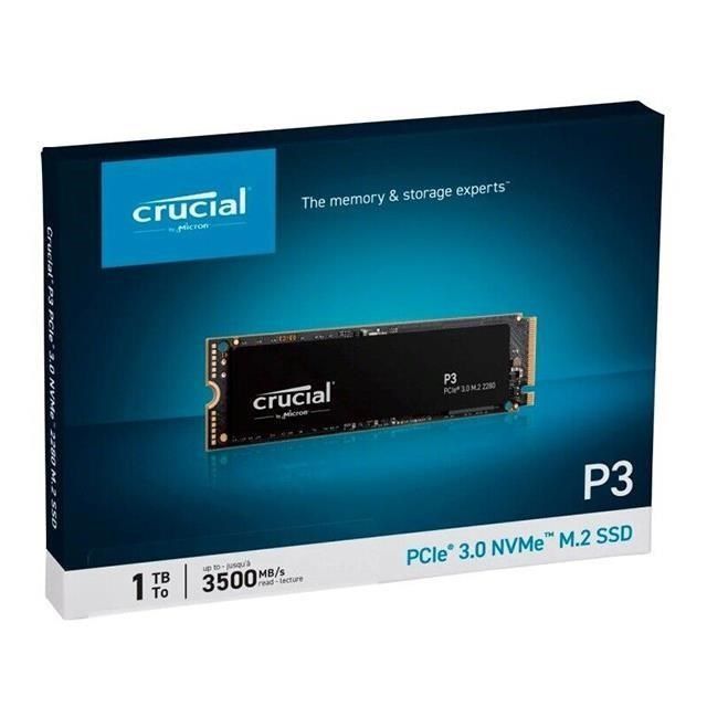 Crucial P3 1TB 1T NVMe PCIe M.2 SSD 3500MB/s 美光固態硬碟- PChome