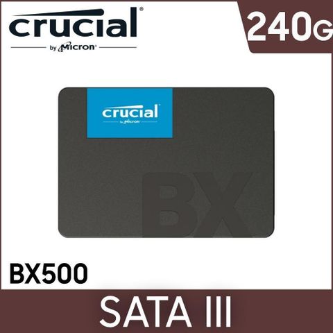 Micron 美光 Crucial BX500 240GB SATA SSD固態硬碟