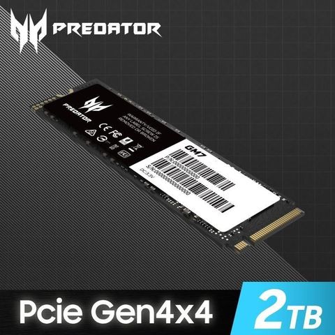 【南紡購物中心】 Acer Predator GM7 2TB M.2 PCIe Gen4x4 SSD固態硬碟