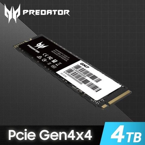 【南紡購物中心】 Acer Predator GM7 4TB M.2 PCIe Gen4x4 SSD固態硬碟