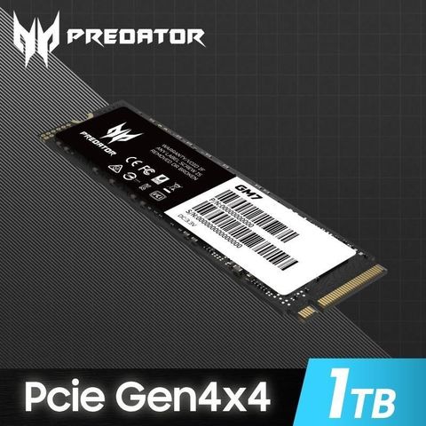【南紡購物中心】 Acer Predator GM7 1TB M.2 PCIe Gen4x4 SSD固態硬碟