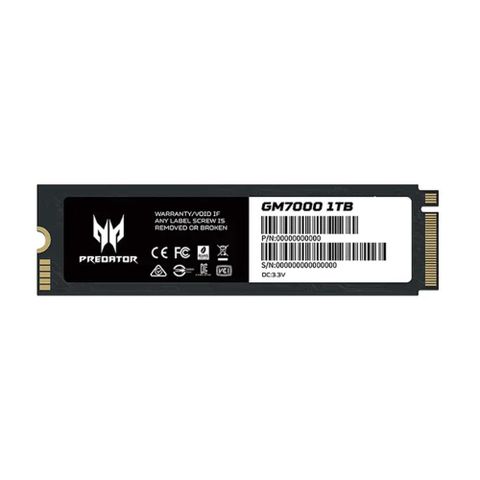 Acer Predator GM7 1TB M.2 PCIe Gen4x4 SSD固態硬碟