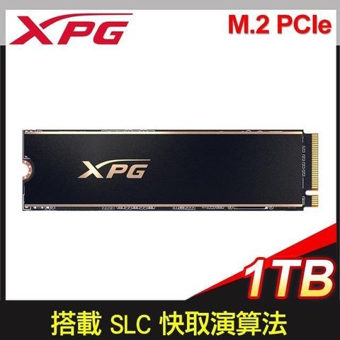 【南紡購物中心】 ADATA 威剛 XPG GAMMIX S60 PRO 1TB PCIe 4.0 Gen4x4 M.2 SSD《黑》