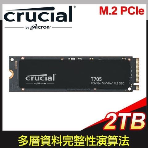 【南紡購物中心】 Micron 美光 Crucial T705 2TB PCIe 5.0 NVMe SSD(讀:14500M/寫:12700M)