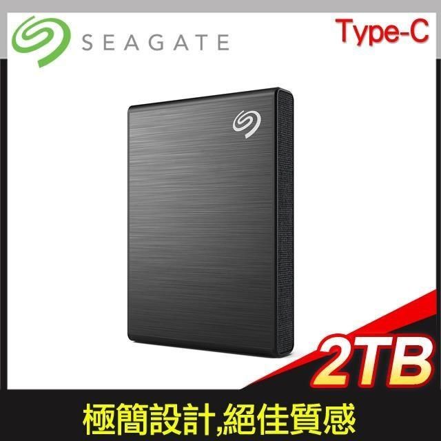 Seagate 希捷 【南紡購物中心】   One Touch SSD 2TB USB TYPE-C 高速版 外接SSD (STKG2000400)《極夜黑》