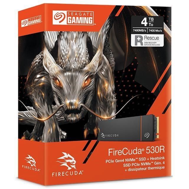 Seagate 希捷 【南紡購物中心】  FireCuda 530R 4TB 4T PCIE 4 SSD 含散熱片 ZP4000GM3A073  固態硬碟