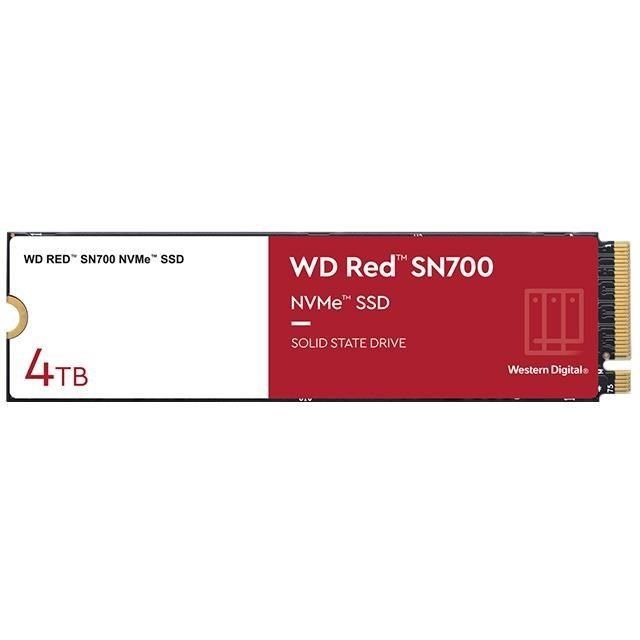 WD 威騰 威騰<br />RED 4TB SN700 M.2 2280 NAS Nvme PCIE SSD WDS400T1R0C