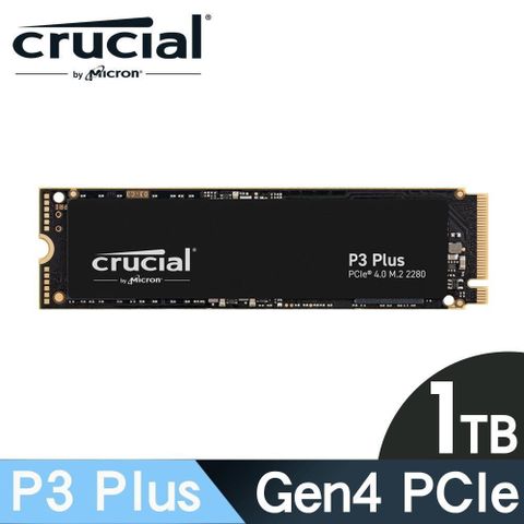 Micron 美光 Crucial P3 Plus 1TB Gen4 NVMe PCIe M.2 SSD固態硬碟