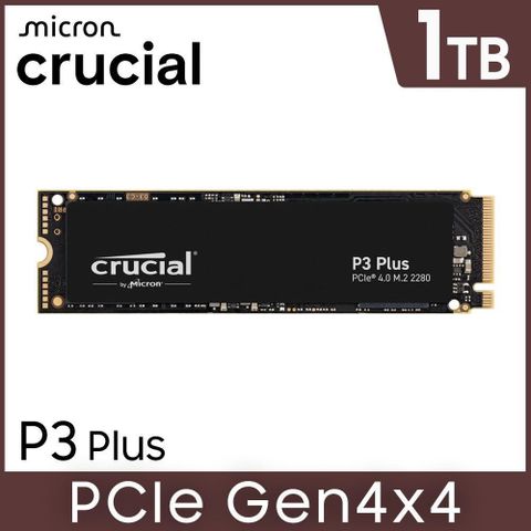 Micron 美光 Crucial P3 Plus 1TB Gen4 NVMe PCIe M.2 SSD固態硬碟