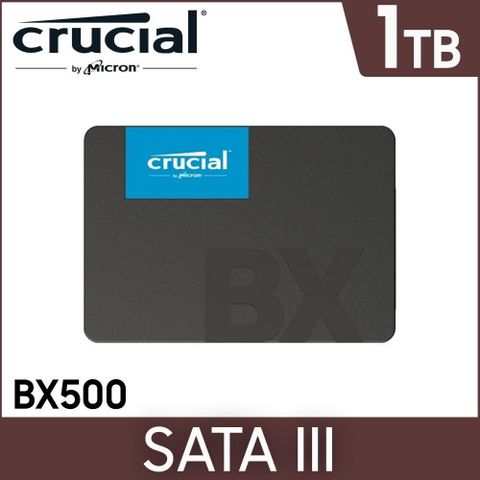 Micron 美光 Crucial BX500 1TB SATA-3 2.5吋固態硬碟