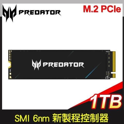ACER 宏碁 Predator GM9000 1TB M.2 PCIe Gen5 SSD(讀:14000M/寫:10500M)