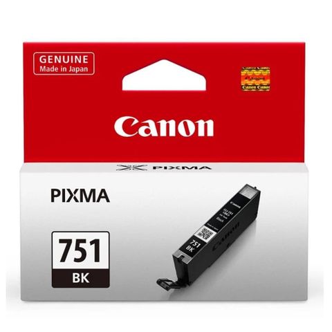 【南紡購物中心】CANON CLI-751BK 原廠黑色墨水匣適用 IP7270/IX6770/IP8770/MG5470/MG5570/MG5670/MG6370/MG7170/MG7570/MX727/MX927