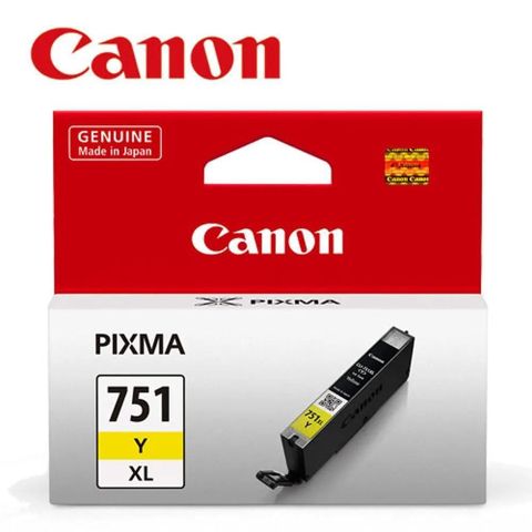 【南紡購物中心】CANON CLI-751XL Y 黃色高容量 原廠墨水匣適用 IP7270/IX6770/IP8770/MG5470/MG5570/MG5670/MG6370/MG7170/MG7570/MX727/MX927