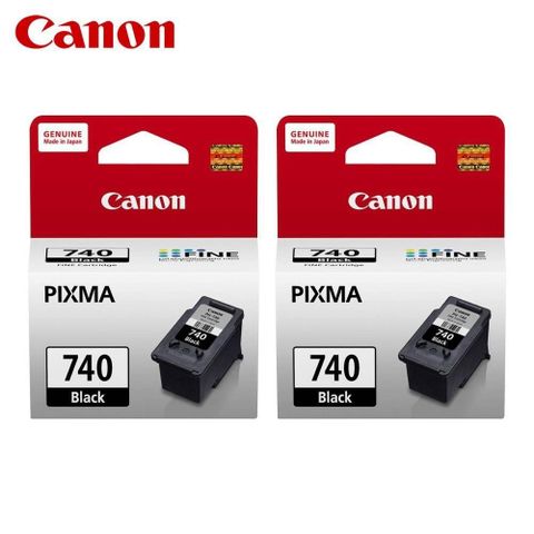 Canon 佳能 【南紡購物中心】 PG-740 原廠黑色墨水匣 2入組 PG740 適 MG3670 MG2170 MG3170