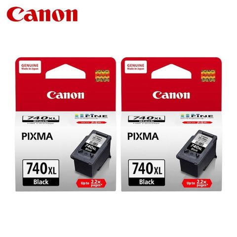 【南紡購物中心】【CANON】PG-740XL 原廠黑色高容量墨水匣 2入組 PG740XL 適 MG3670 MG2170