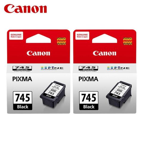 【南紡購物中心】【CANON】PG-745 原廠黑色墨水匣 2入組 PG745 適 MG2470 TR4670 MX497