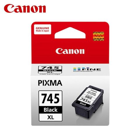 Canon 佳能 【南紡購物中心】  PG-745XL 原廠黑色高容量墨水匣 PG745XL 適 MG2470 MG3070 TR4670