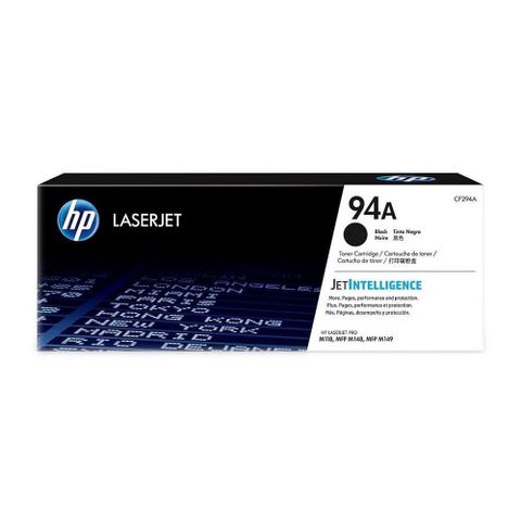 HP 惠普 【南紡購物中心】  94A 黑色原廠碳粉匣 CF294A 適用 LaserJet M118dw/M148dw/M148fdw/M149fdw