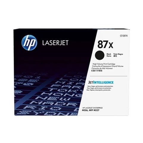 HP 惠普 87X 高印量黑色原廠碳粉匣 CF287X 適用 LaserJet M506/M527/M501dn