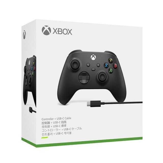 Microsoft 微軟 Xbox 無線控制器 磨砂黑XBOX無線控制器 + USB-C纜線