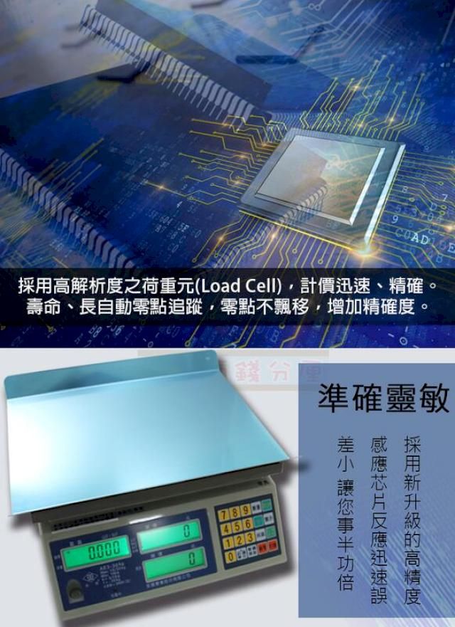 COAD 高解析度之荷重元(Load Cell)計價、精確。壽命、長自動零點追蹤零點不飄移,增加精確度。錢分準確靈敏0078900456123田 迅速採用
