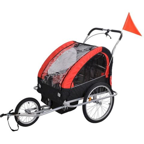 [現貨 開發票] 二合一寵物推車 嬰兒推車 寵物拉車 腳踏車拉車