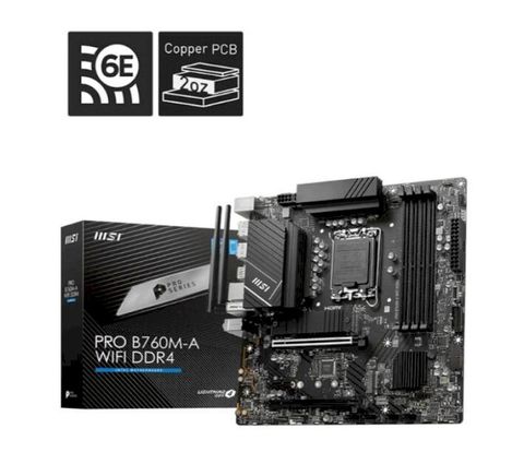 MSI 微星 PRO B760M-A WIFI DDR4 主機板