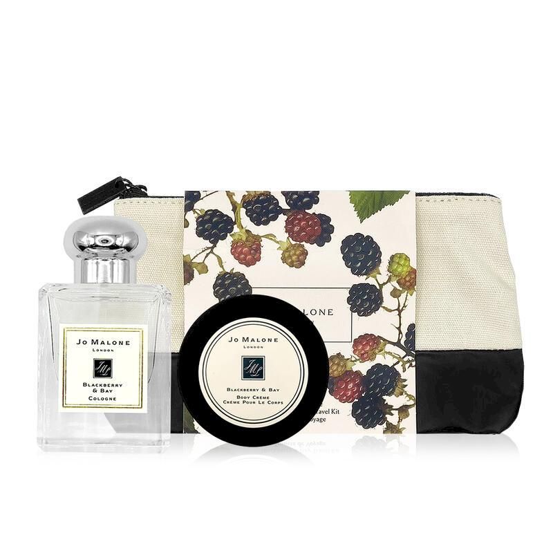  Jo Malone 黑莓與月桂葉香氛旅行組古龍水+潤膚乳霜+旅行包