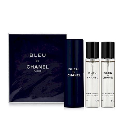 CHANEL 香奈兒 藍色男性隨身淡香水 20ml x3