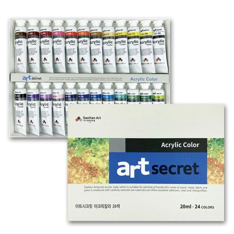 【Art Secret】秘密 壓克力 顏料 20ml 24色 / 組 B0324B