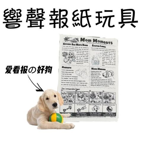 狗咬報紙 響聲報紙玩具 寵物玩具