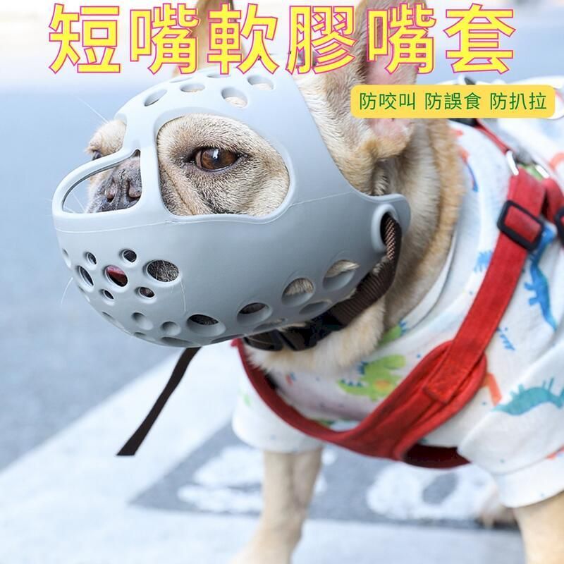  法鬥面罩 防咬面罩 短吻犬專用面罩 法鬥嘴套 惡霸犬 巴哥嘴套