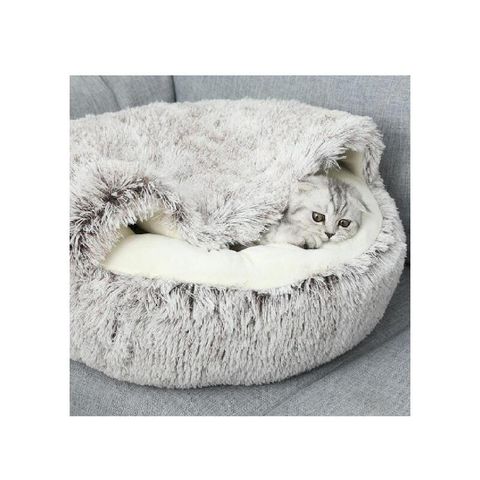 Caiyi 貓窩 狗窩 寵物貝殼窩 寵物床 寵物深度睡眠窩 50cm