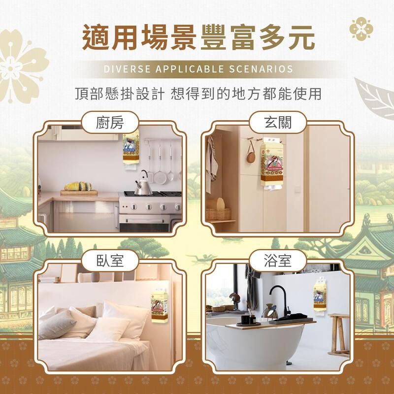 適用場景豐富多元DIVERSE APPLICABLE SCENARIOS頂部懸掛設計 想得到的地方都能使用廚房玄關臥室浴室